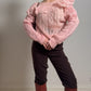 Pure wool pink cardigan