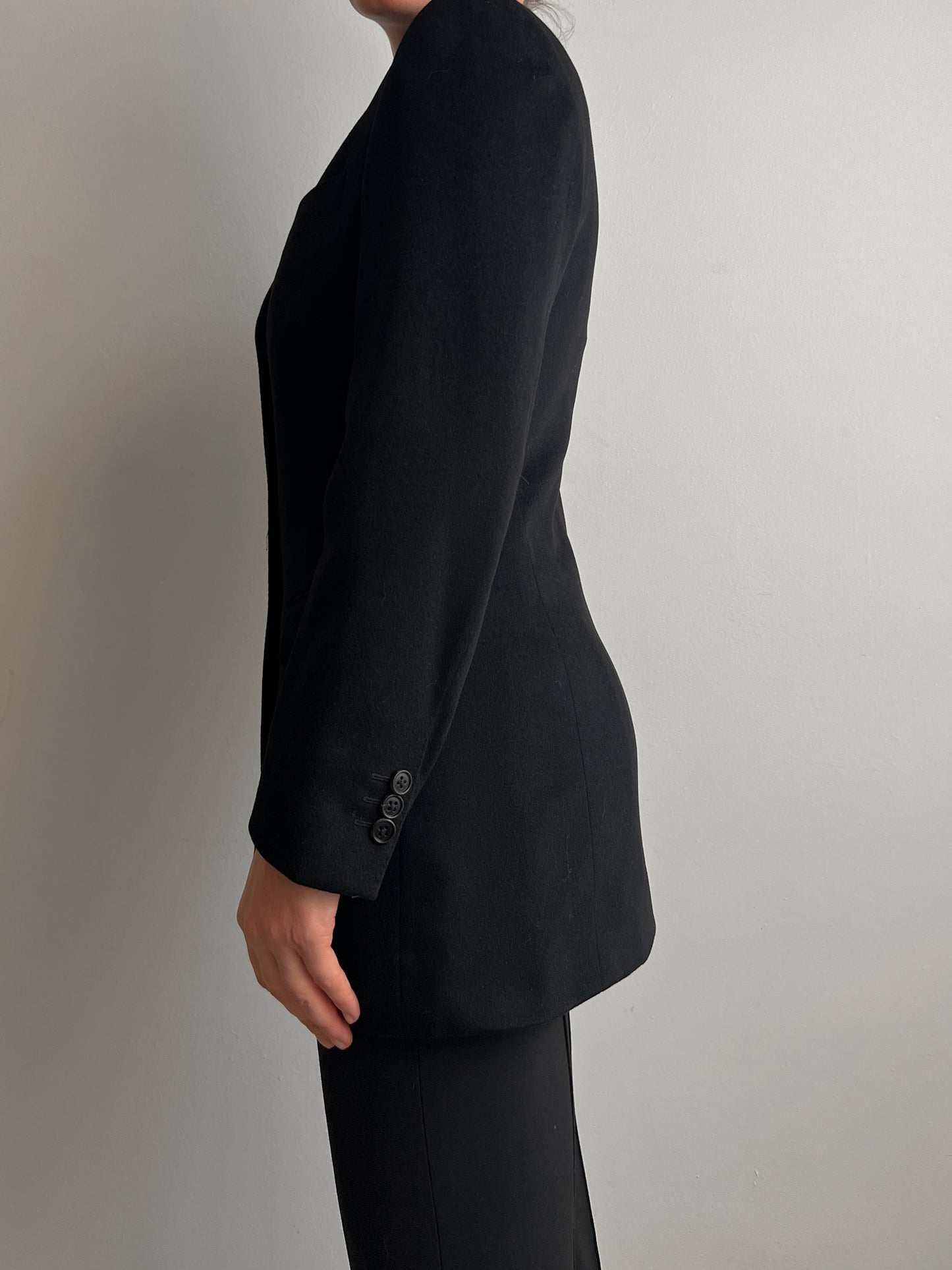 Belvest pure cashmere black blazer