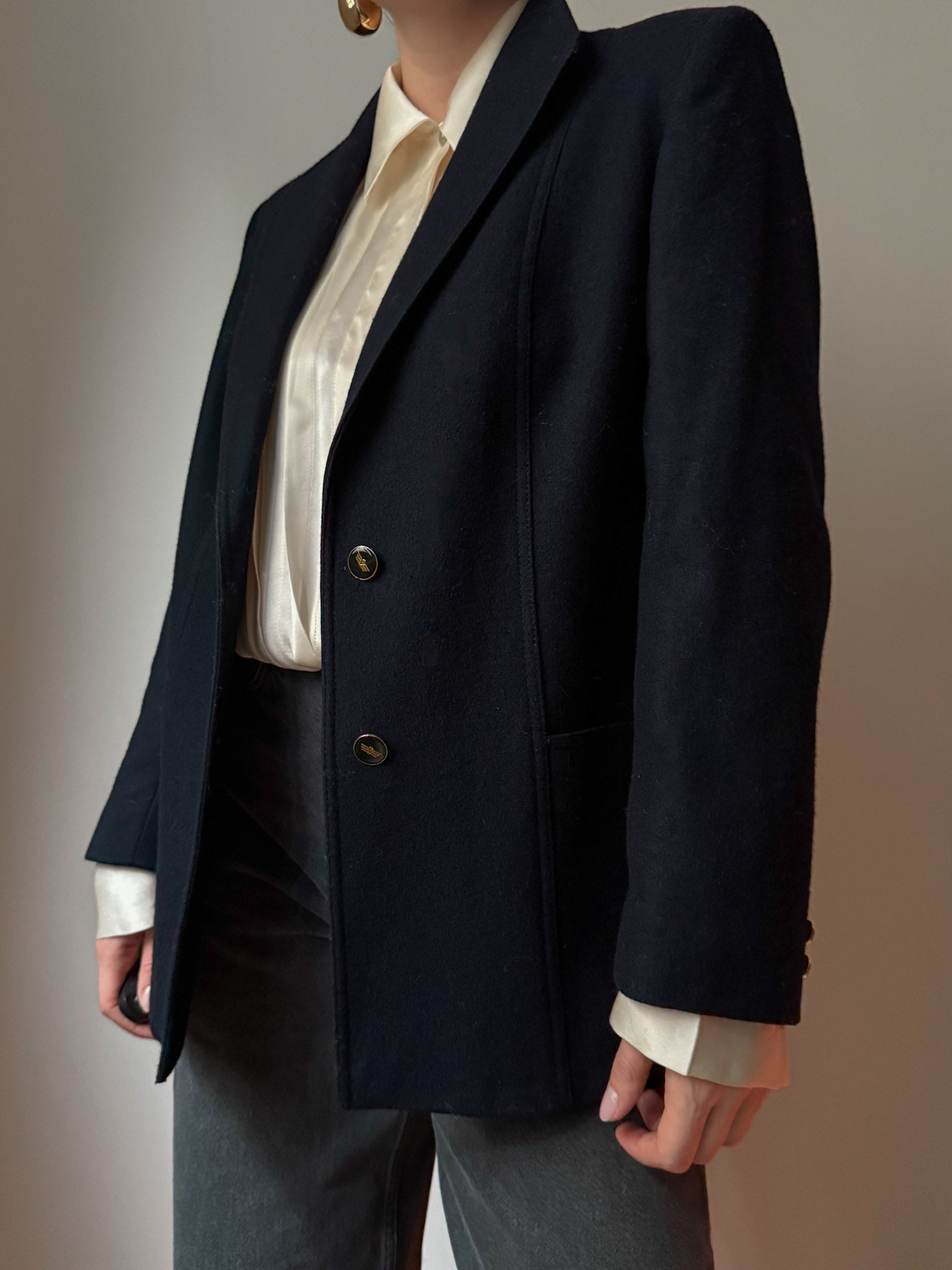 Elena Mirò wool blue blazer
