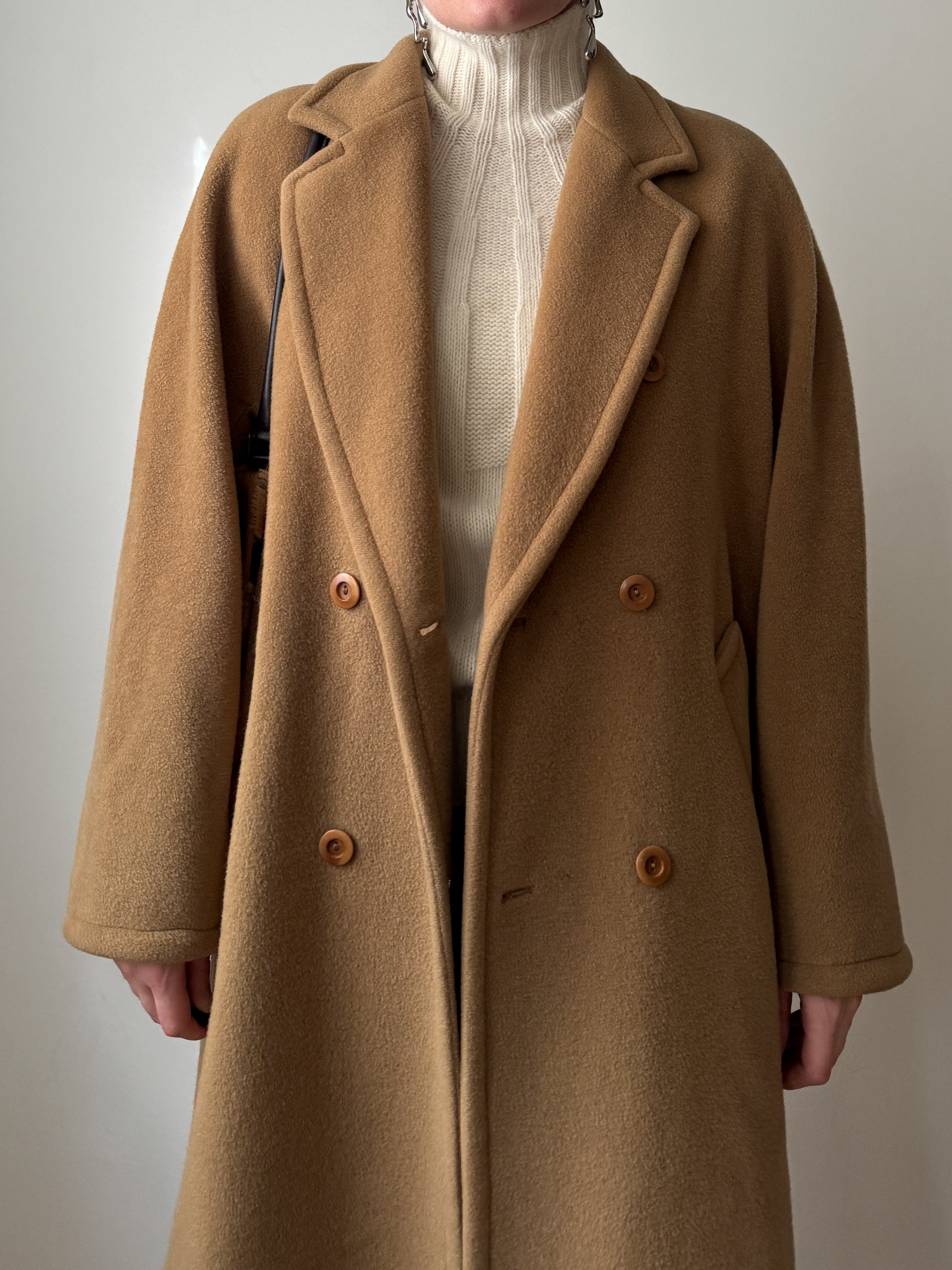Marella pure wool camel coat