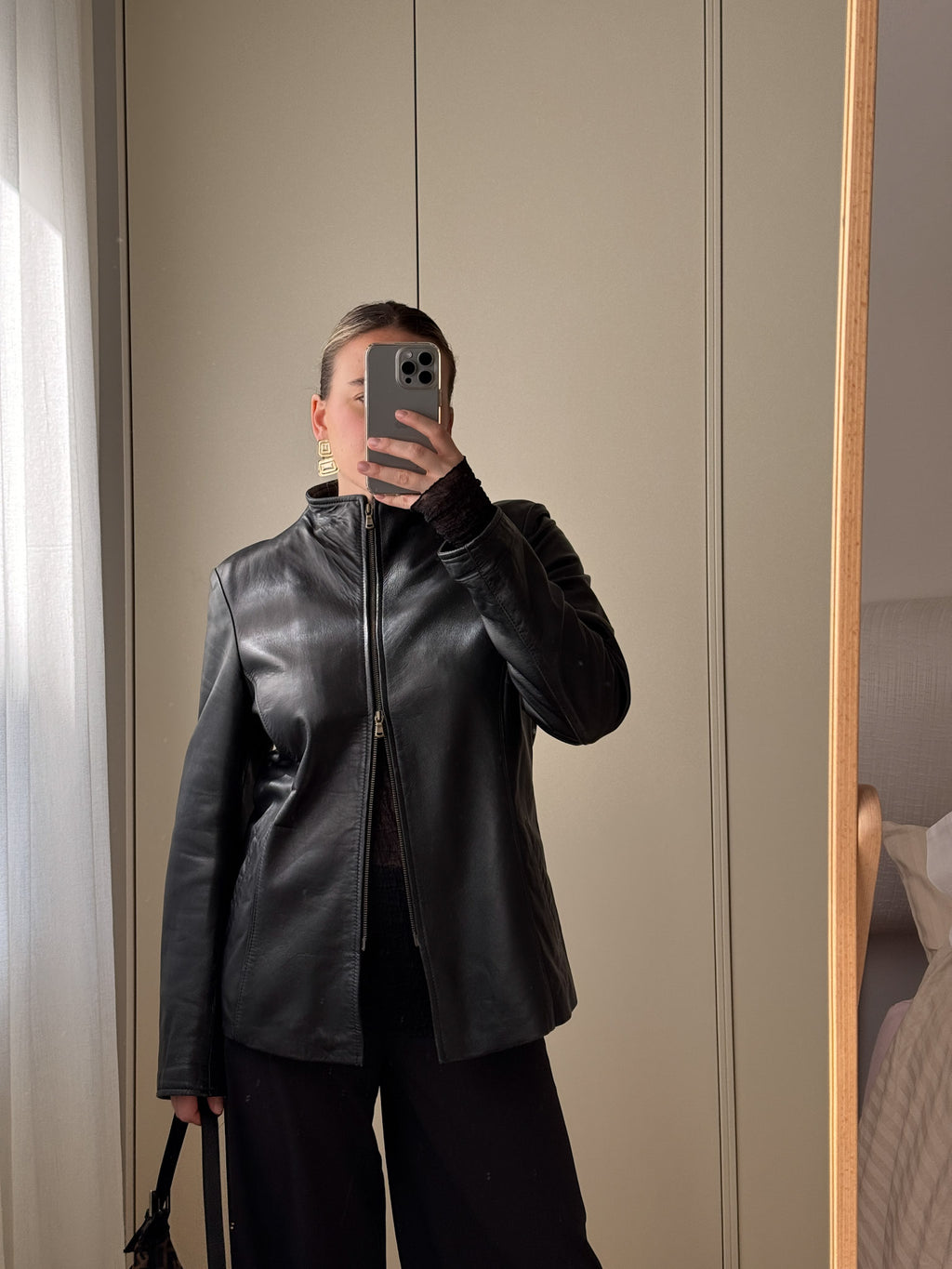 Genuin leather black jacket