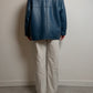 Vintage blue Shearling coat