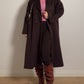Pierre Cardin pure wool chocolate coat