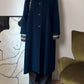 Pure virgin wool blue cobalt coat