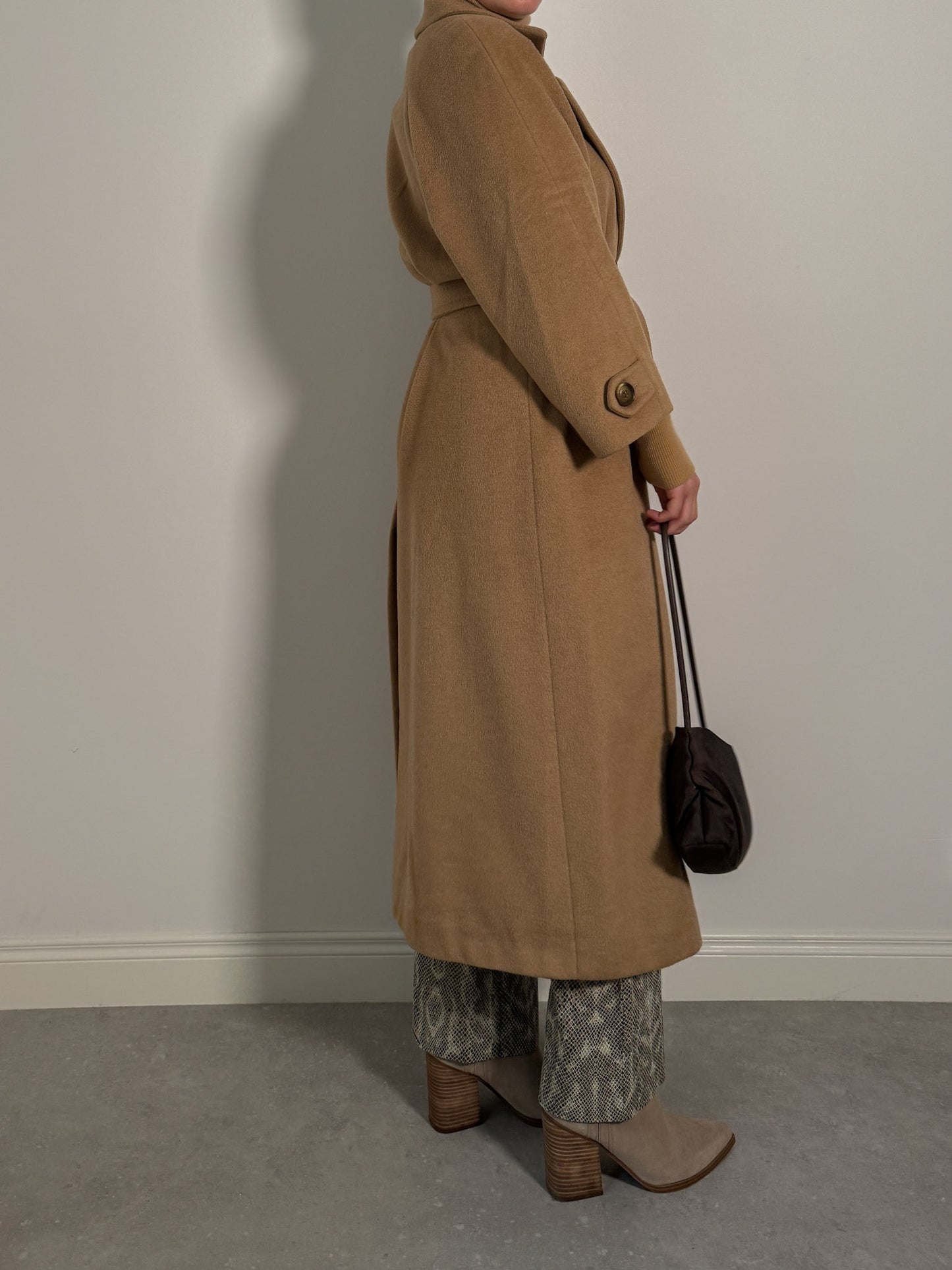 Pure camel wool camel  coat