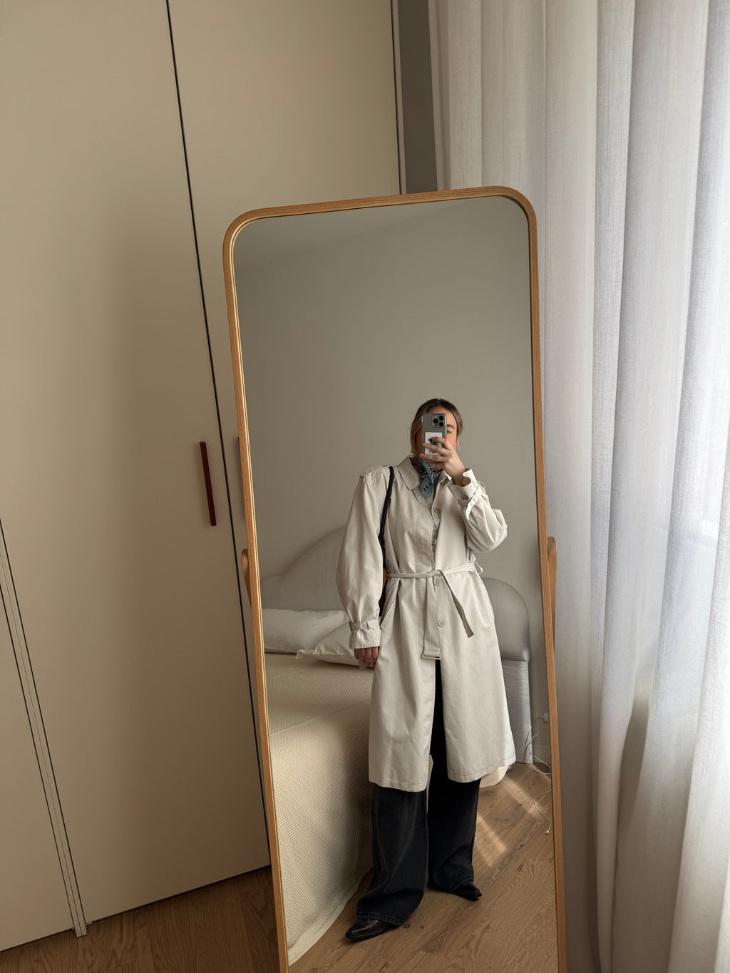 Classic ice trench coat