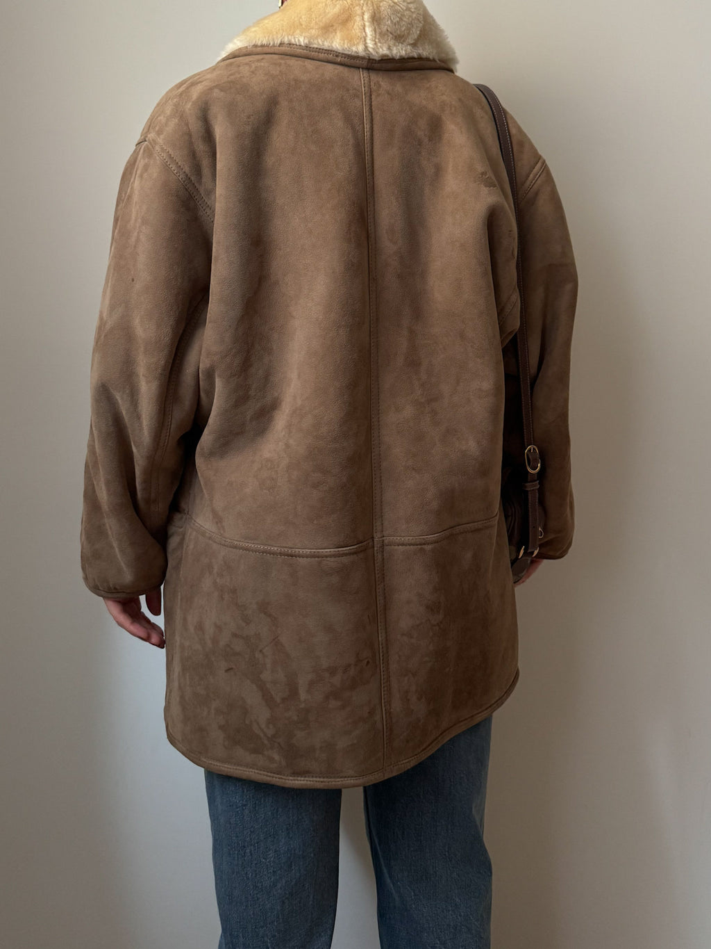Original Shearling taupe coat