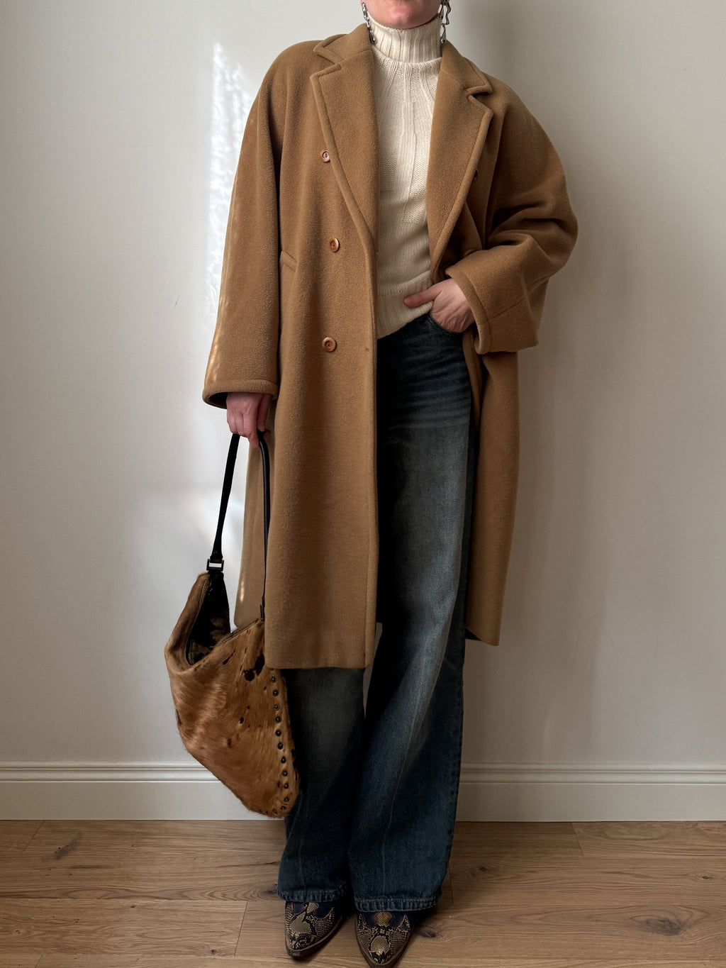 Marella pure wool camel coat