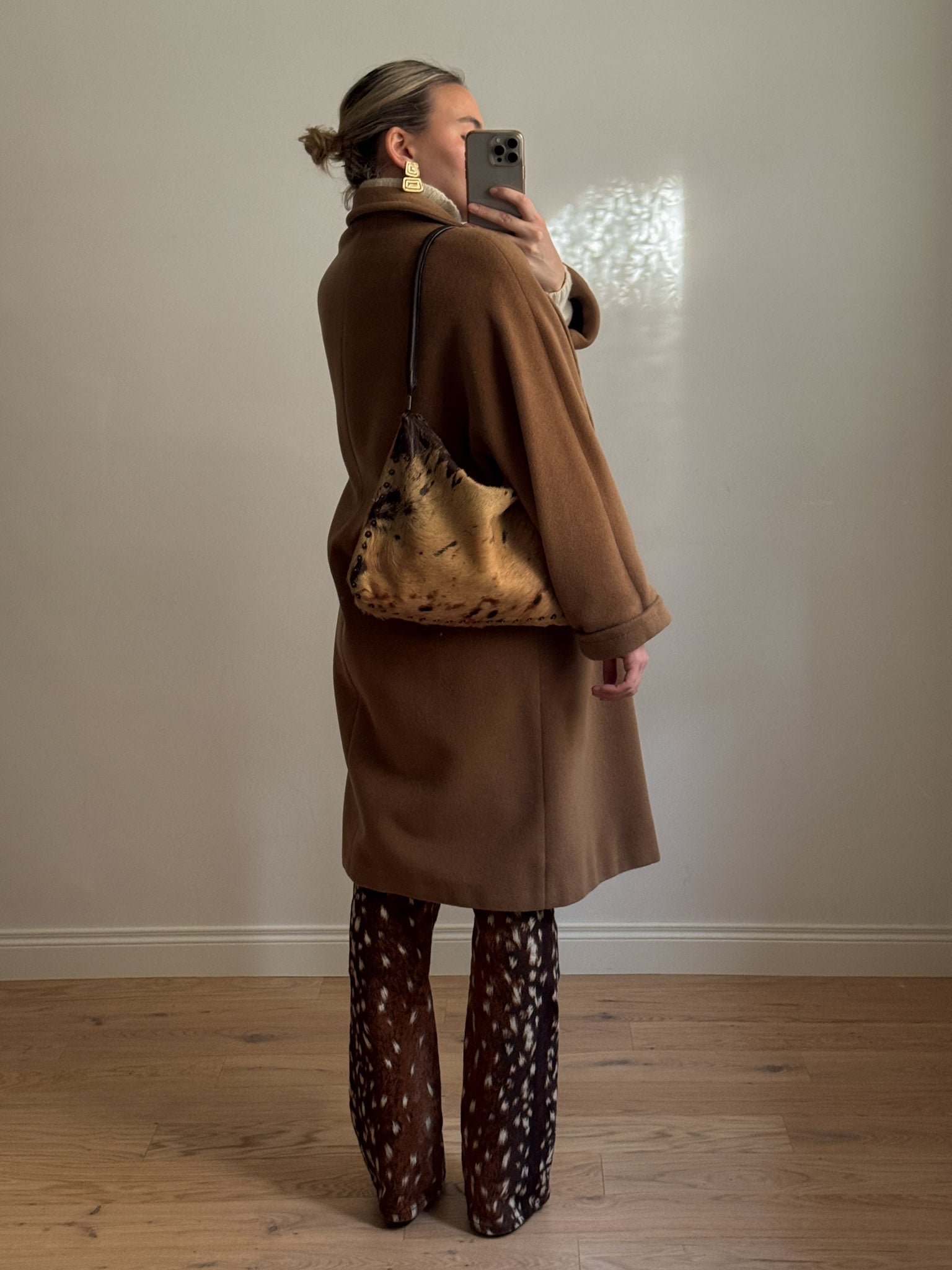 Wool and cashmere camel coat