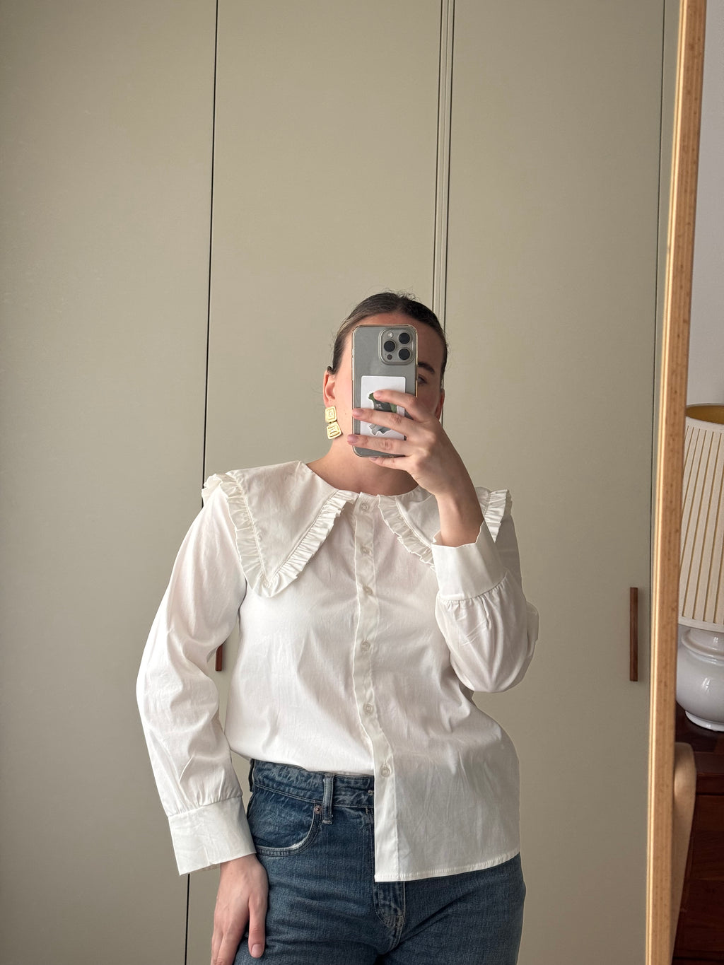 Pure cotton white blouse