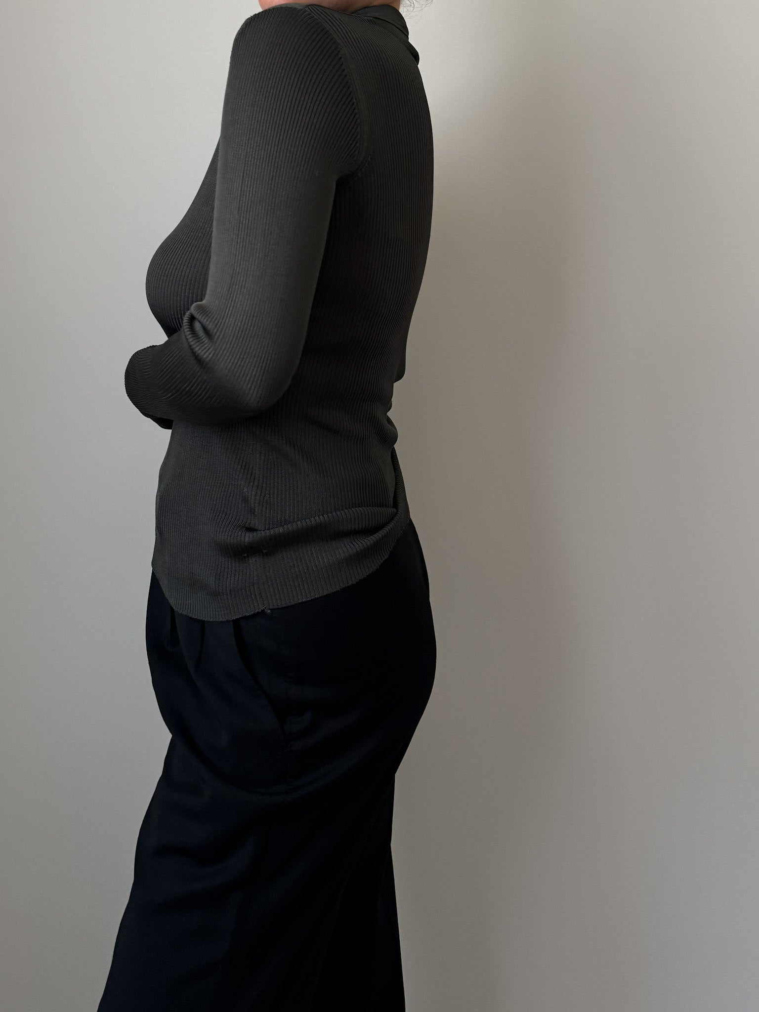 Cerruti 1881 pure viscose grey top