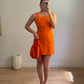 Calvin Klein orange mini dress