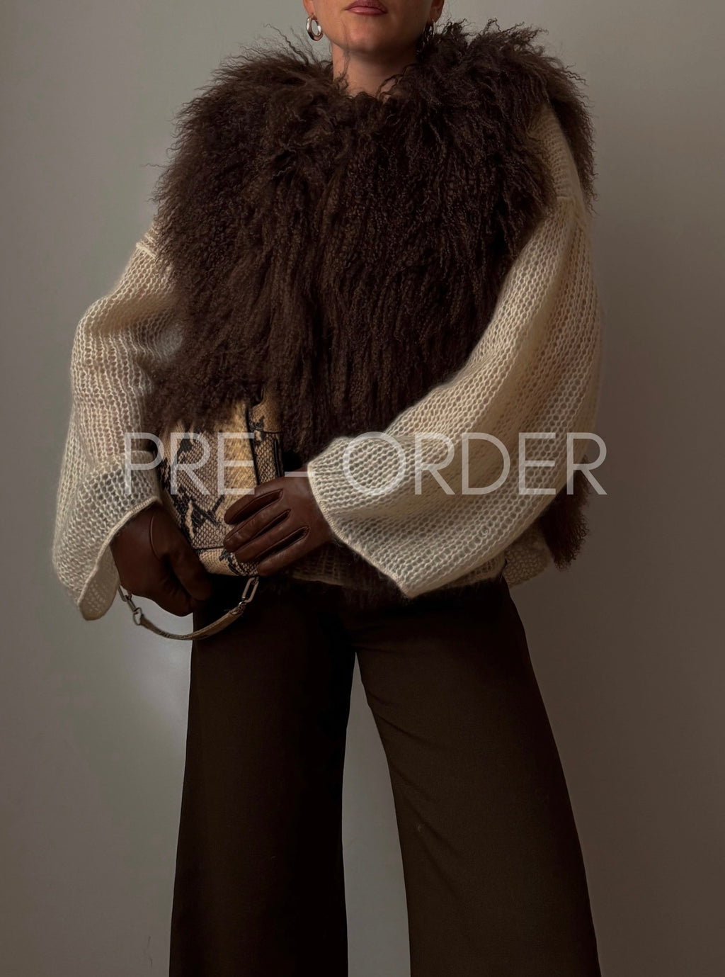 PRE-ORDER Brown Mongolian Vest