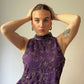 Beads purple top