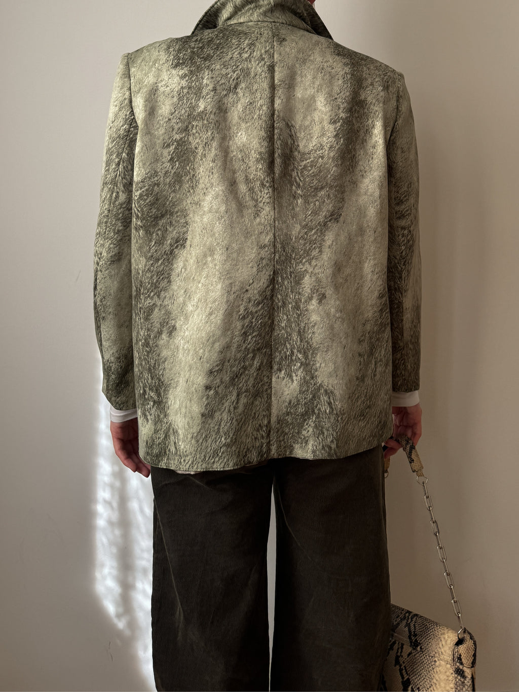 Tailored printed blazer