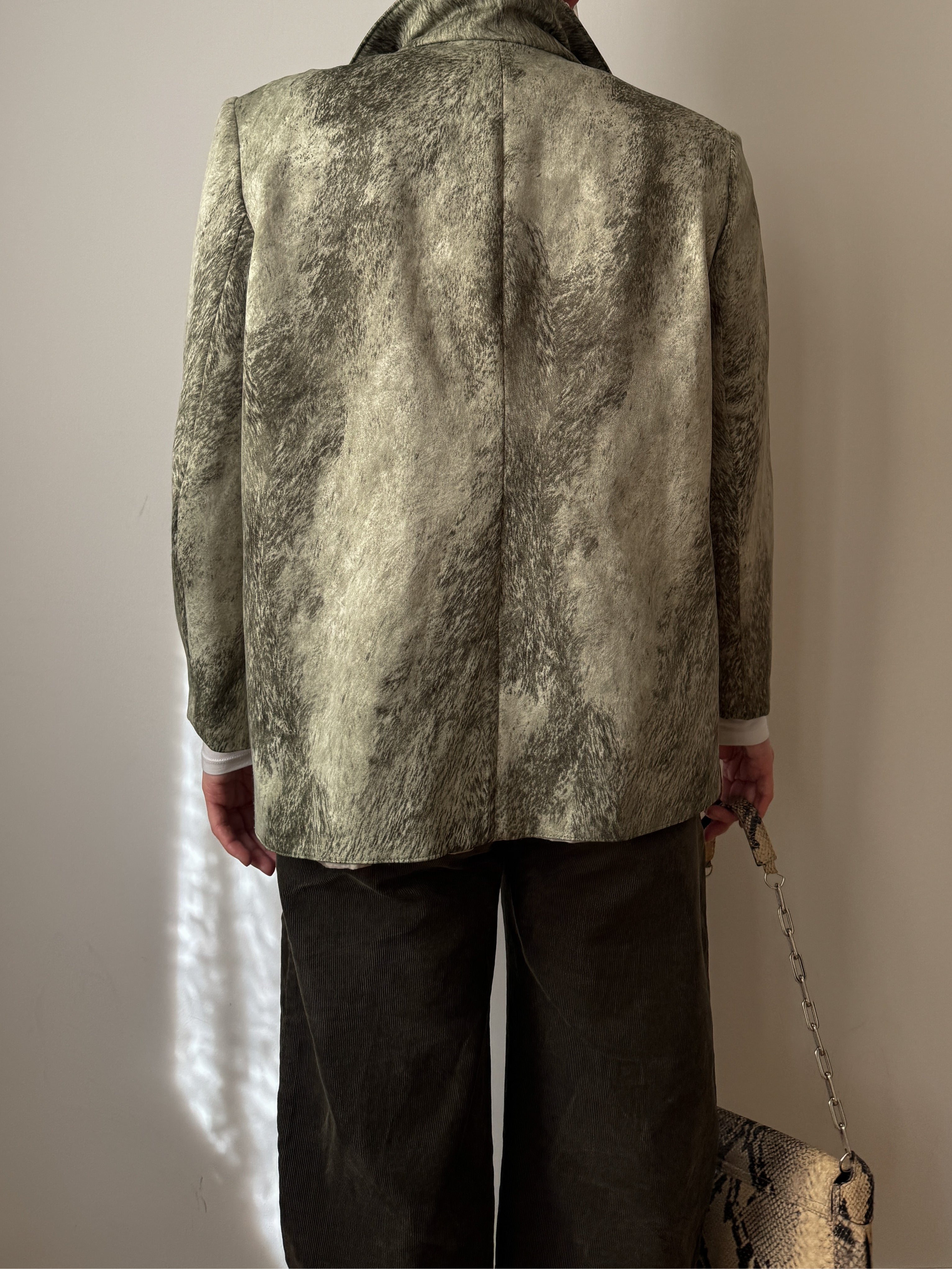 Tailored printed blazer