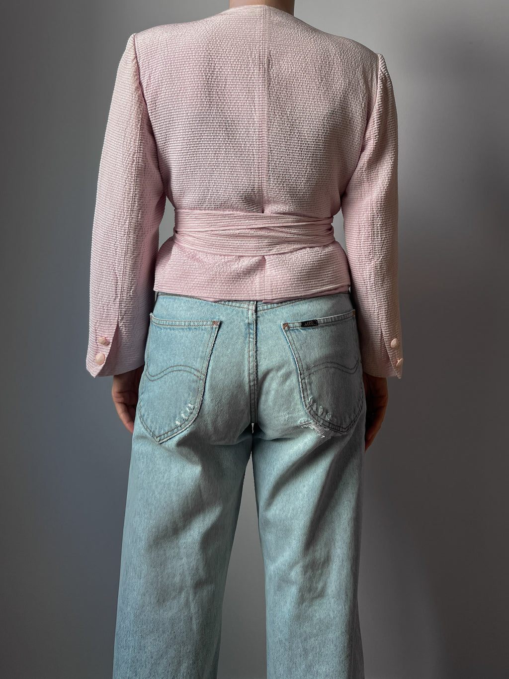 Tailored pink jacket