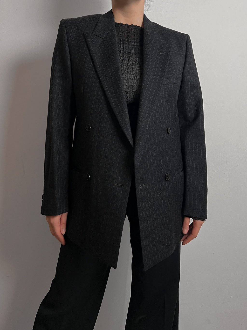 Marzotto pure virgin wool grey blazer