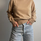 Pure cashmere beige turtleneck