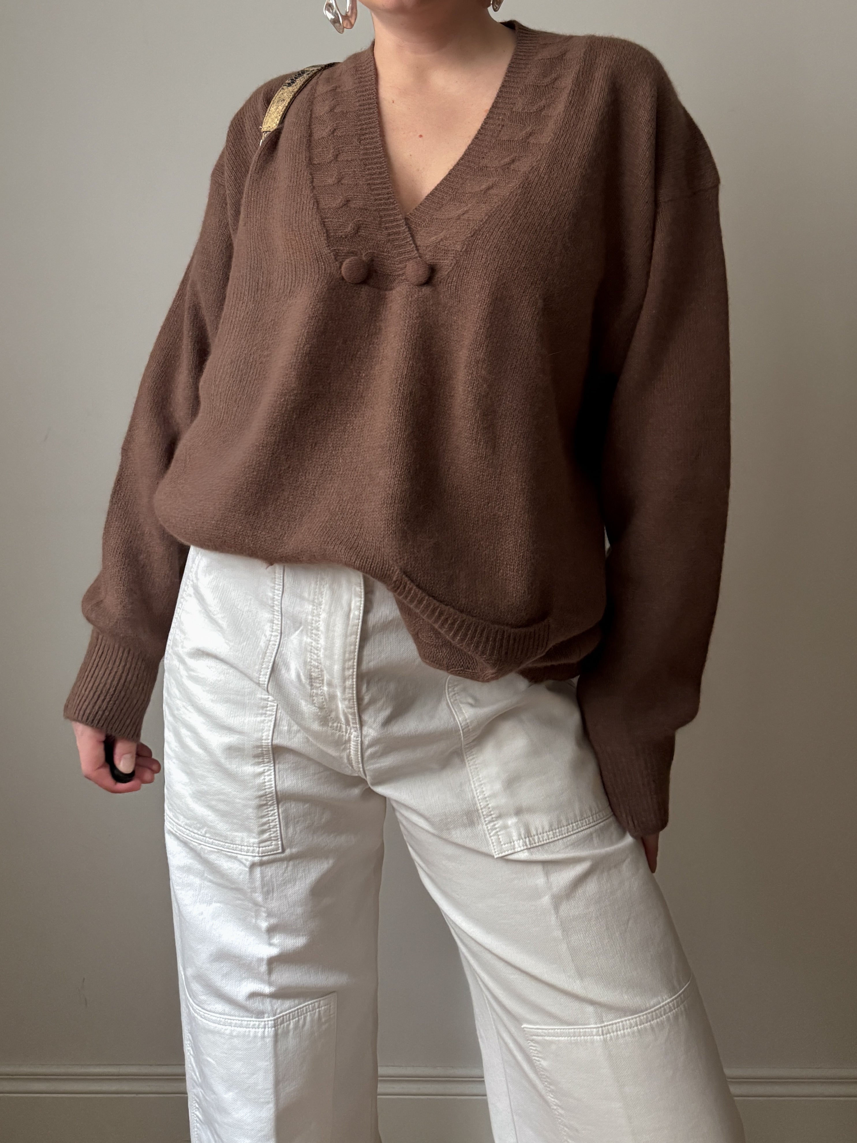 Wool and angora biscuit pull