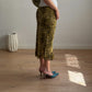 Pure viscose green skirt