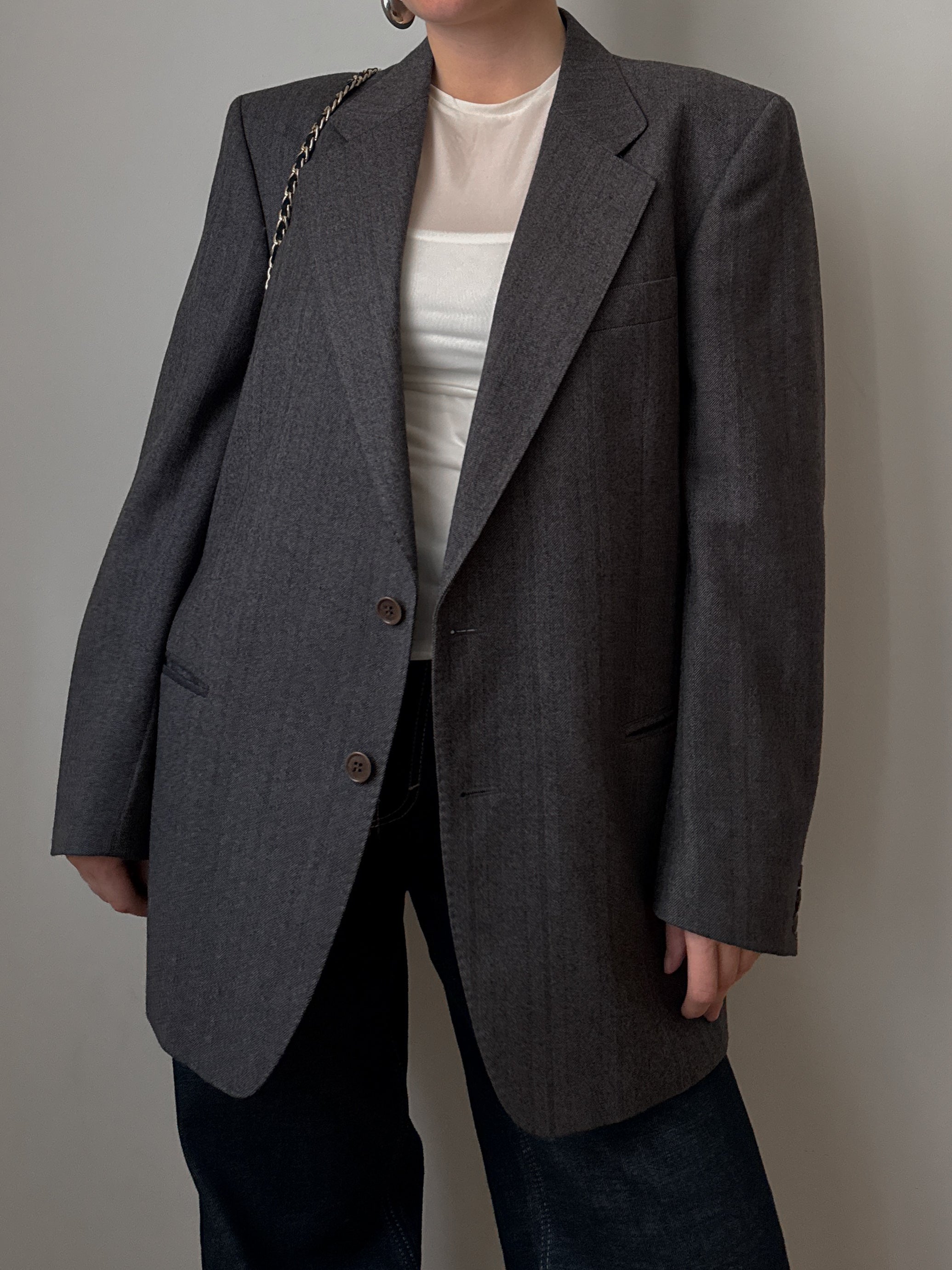 Pure wool grey blazer