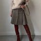 Pure wool pleated skirt