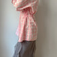 Isotta check pink cotton