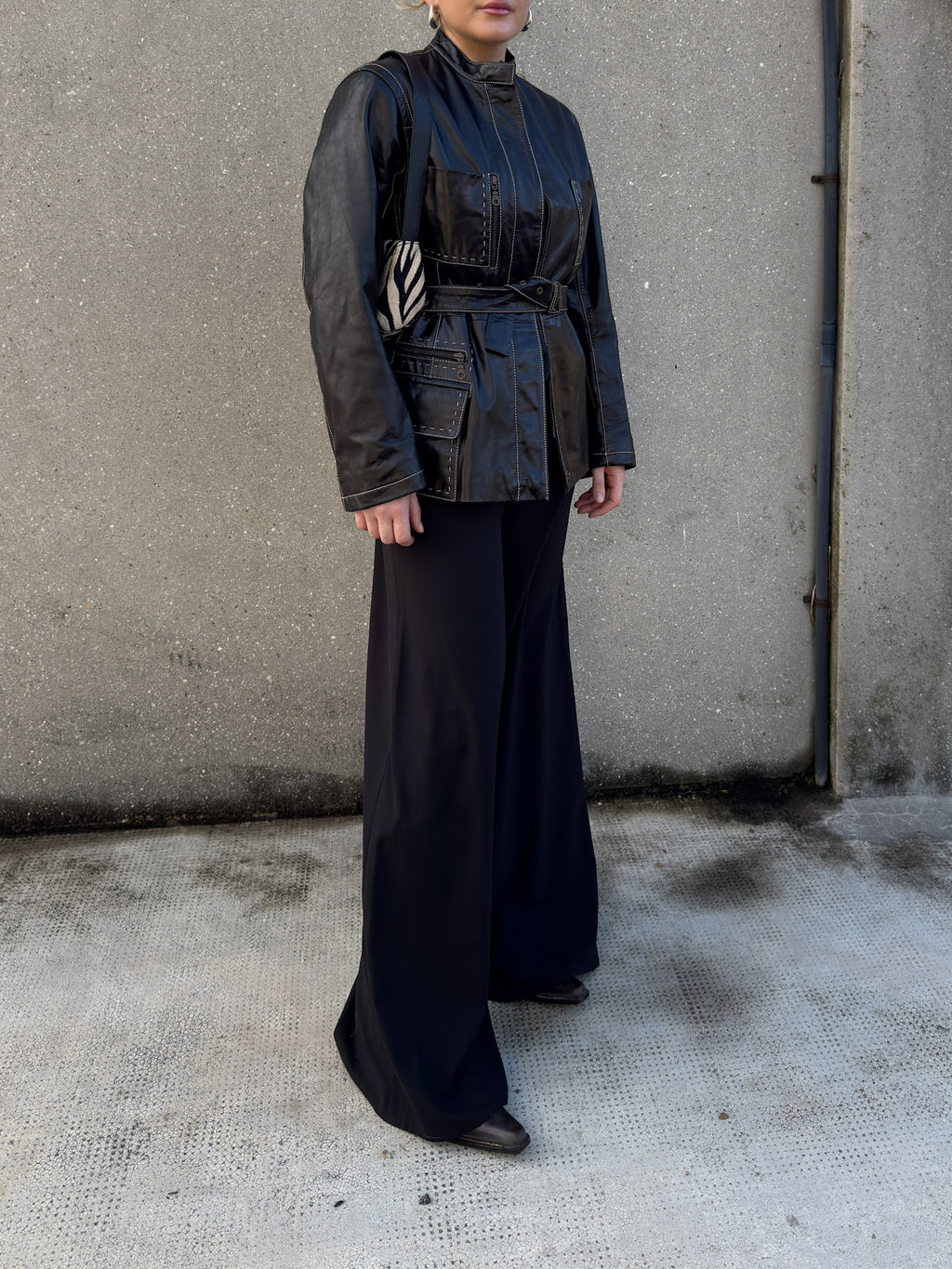 Genuin leather black jacket