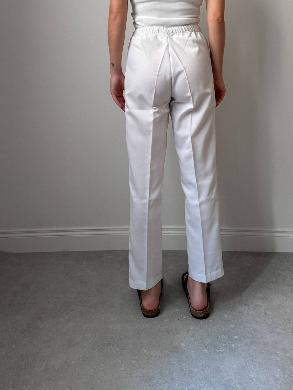 Pure cotton white pants