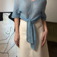 Wool blend sky top