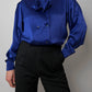 Cacharel electric blue blouse