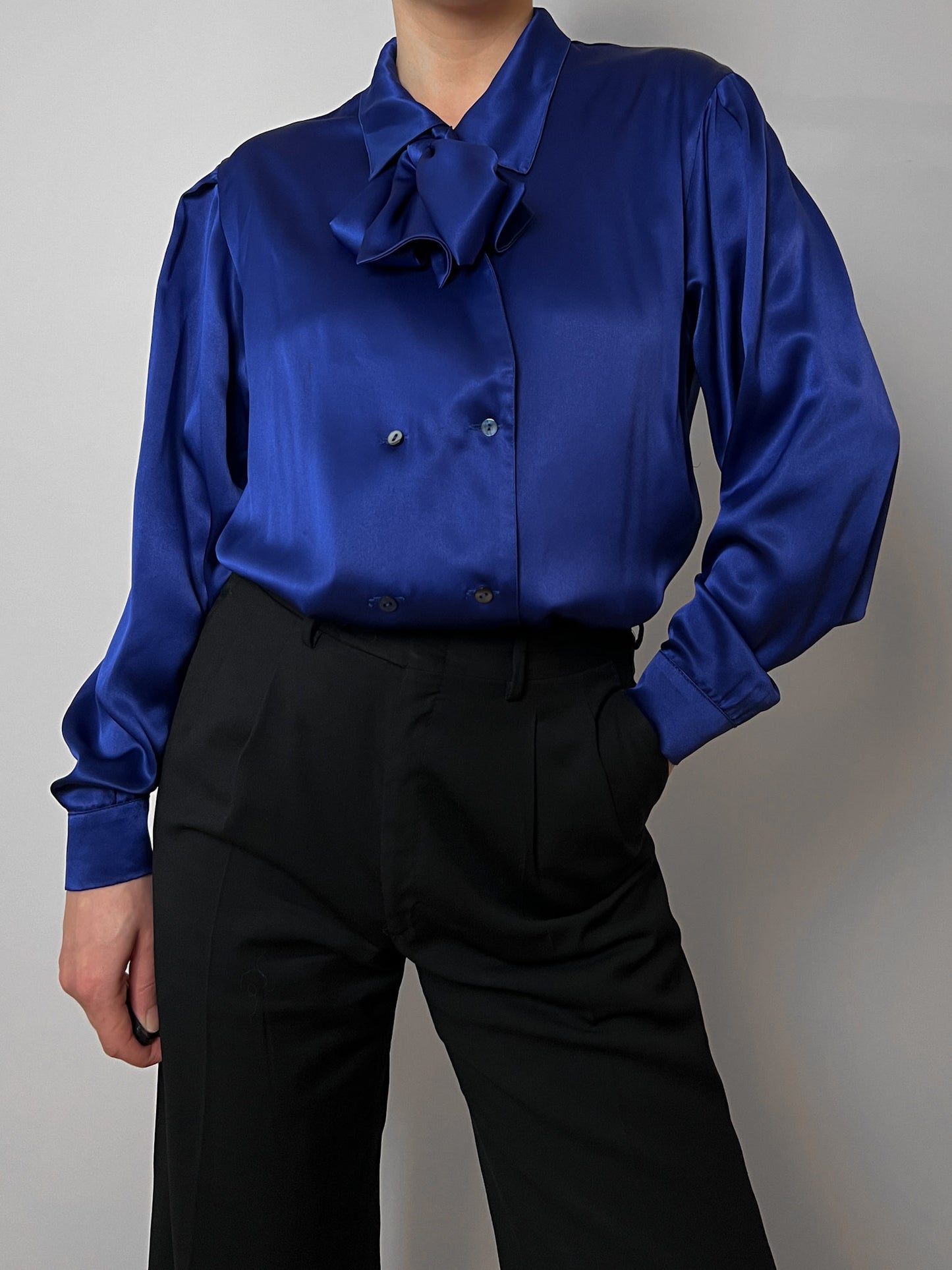 Cacharel electric blue blouse