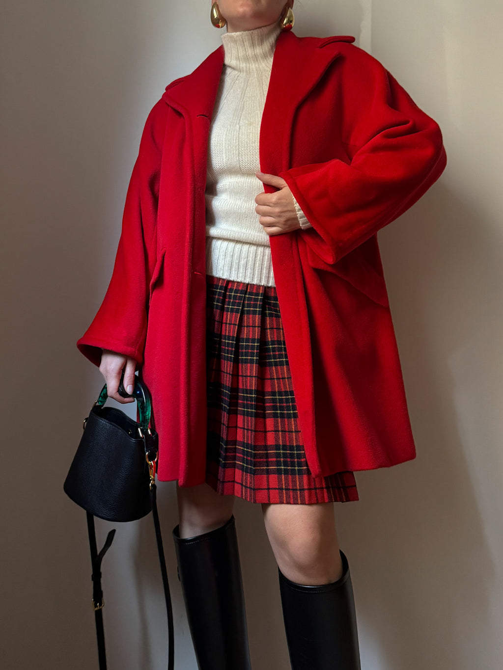 Max Mara pure wool red cabin