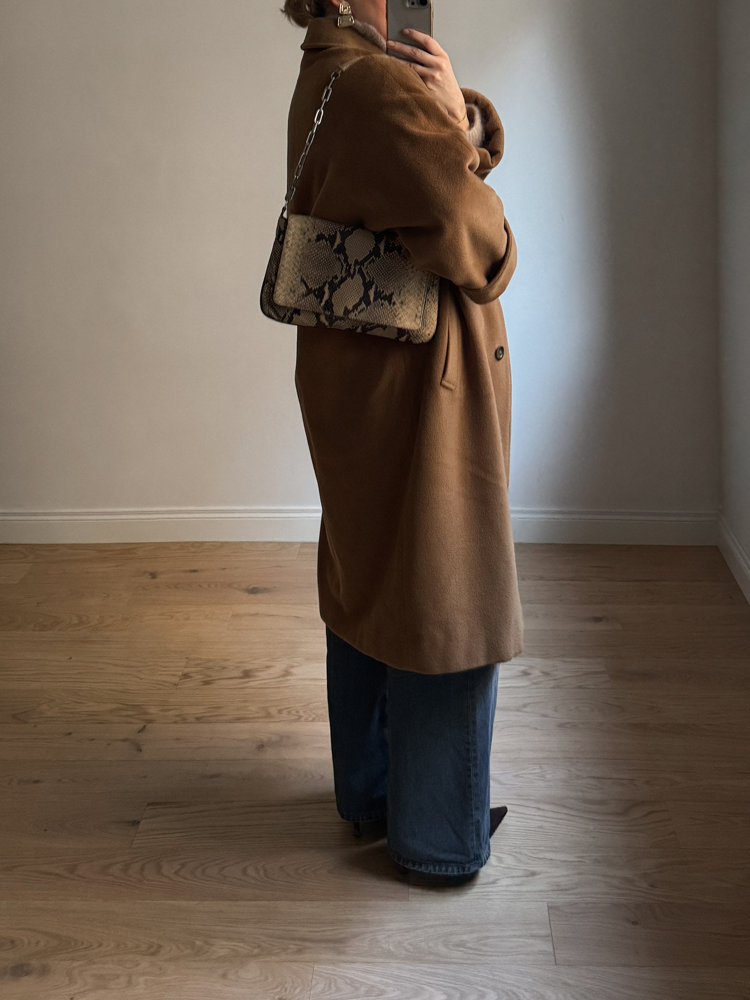 Pure wool camel coat