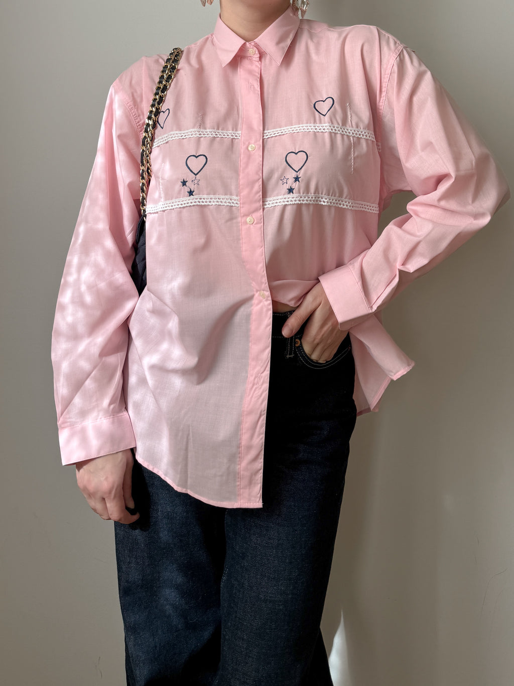 Pure cotton pink shirt