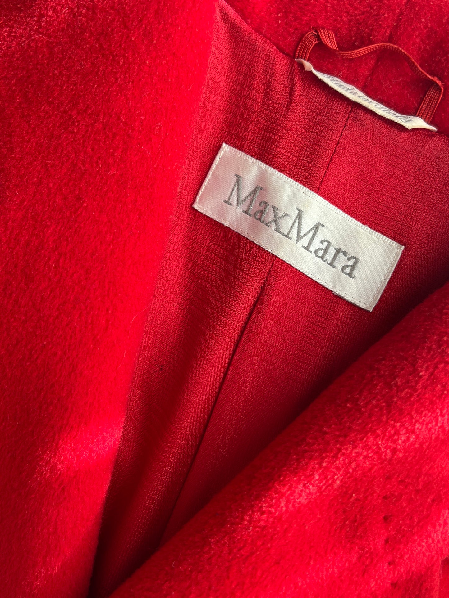 Max Mara pure virgin wool red coat