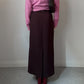 Chocolate brown long skirt