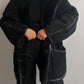 Vintage black Shearling coat