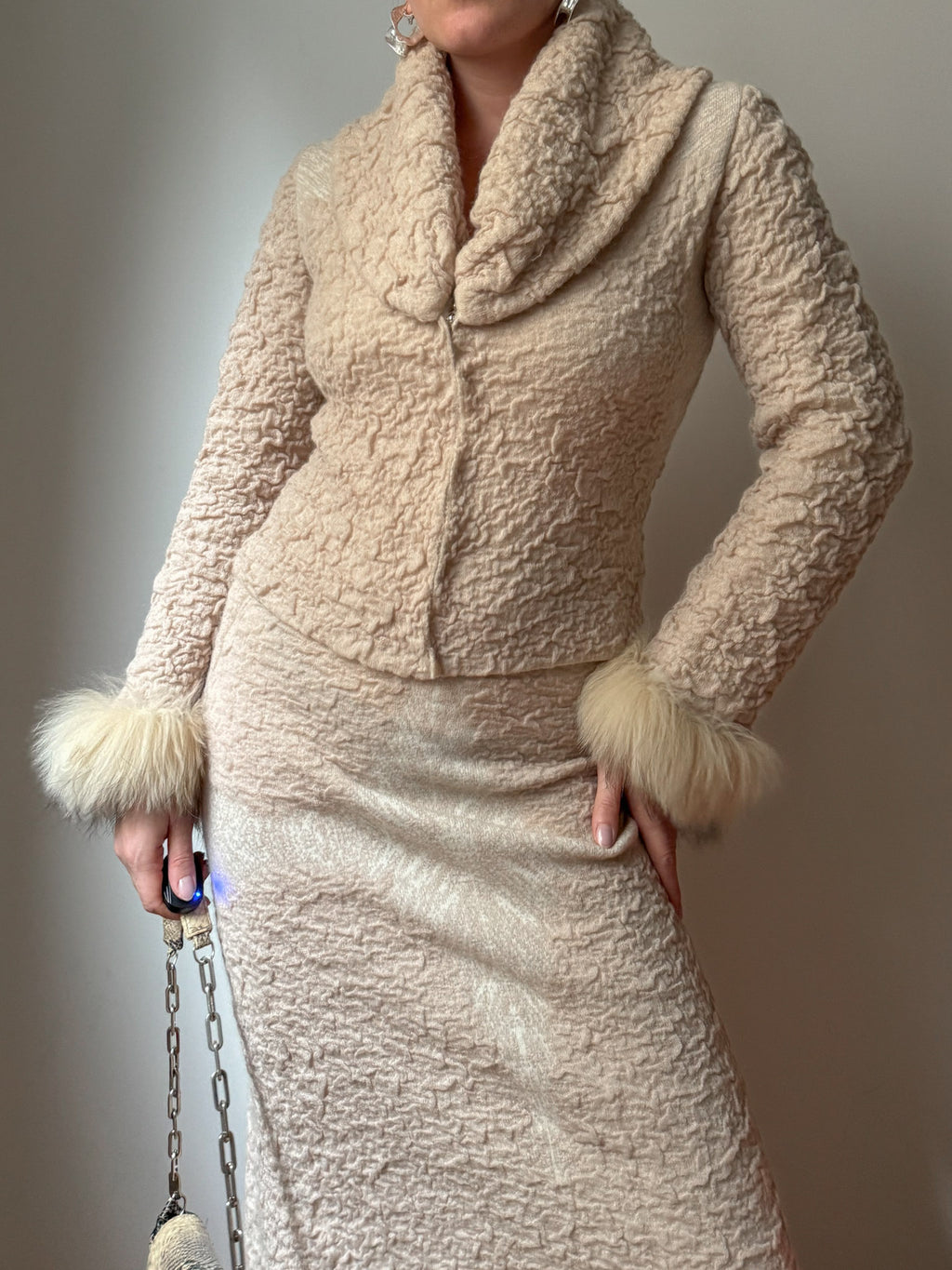 Roberto Cavalli wool and mohair set