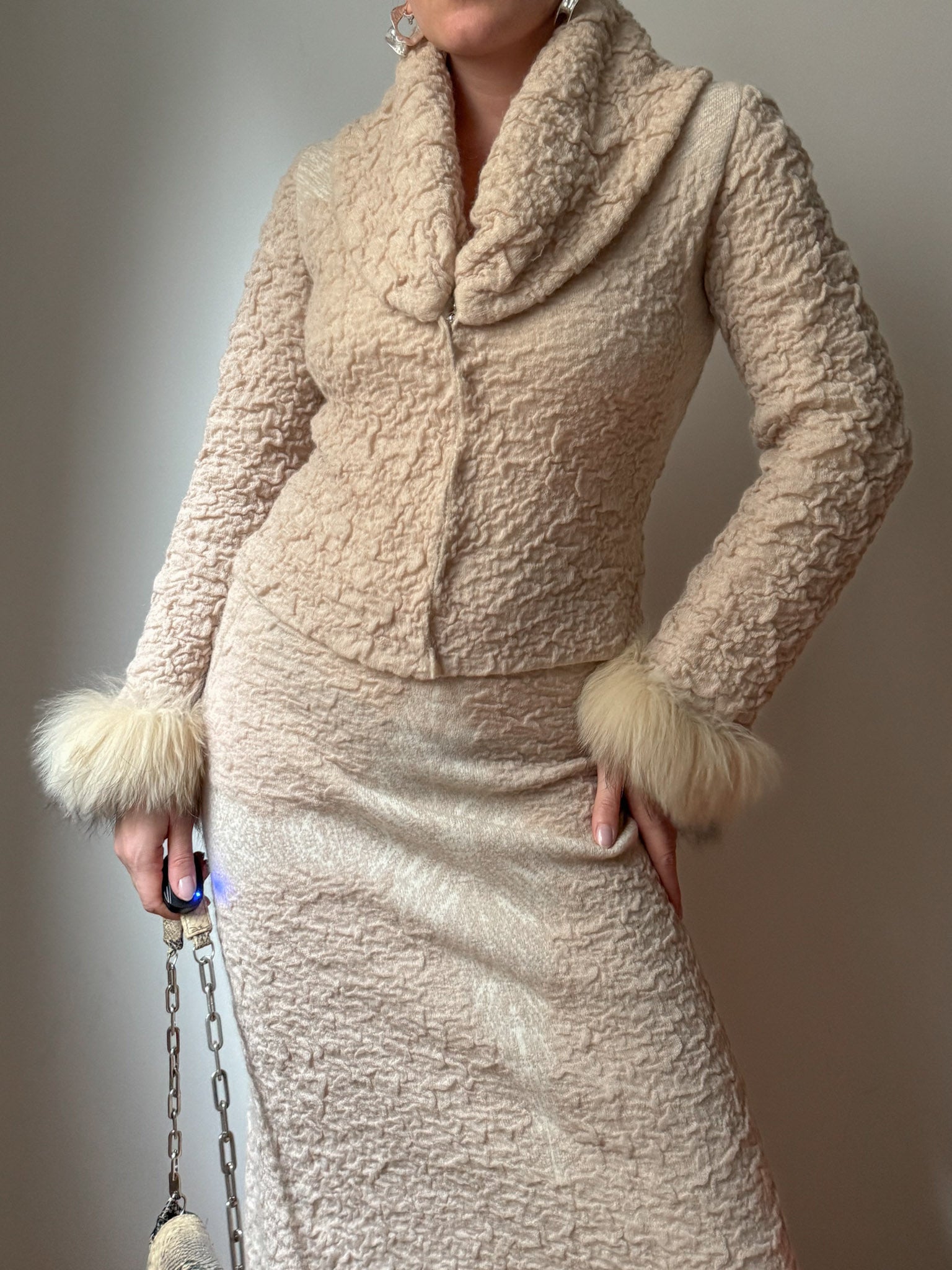 Roberto Cavalli wool and mohair set