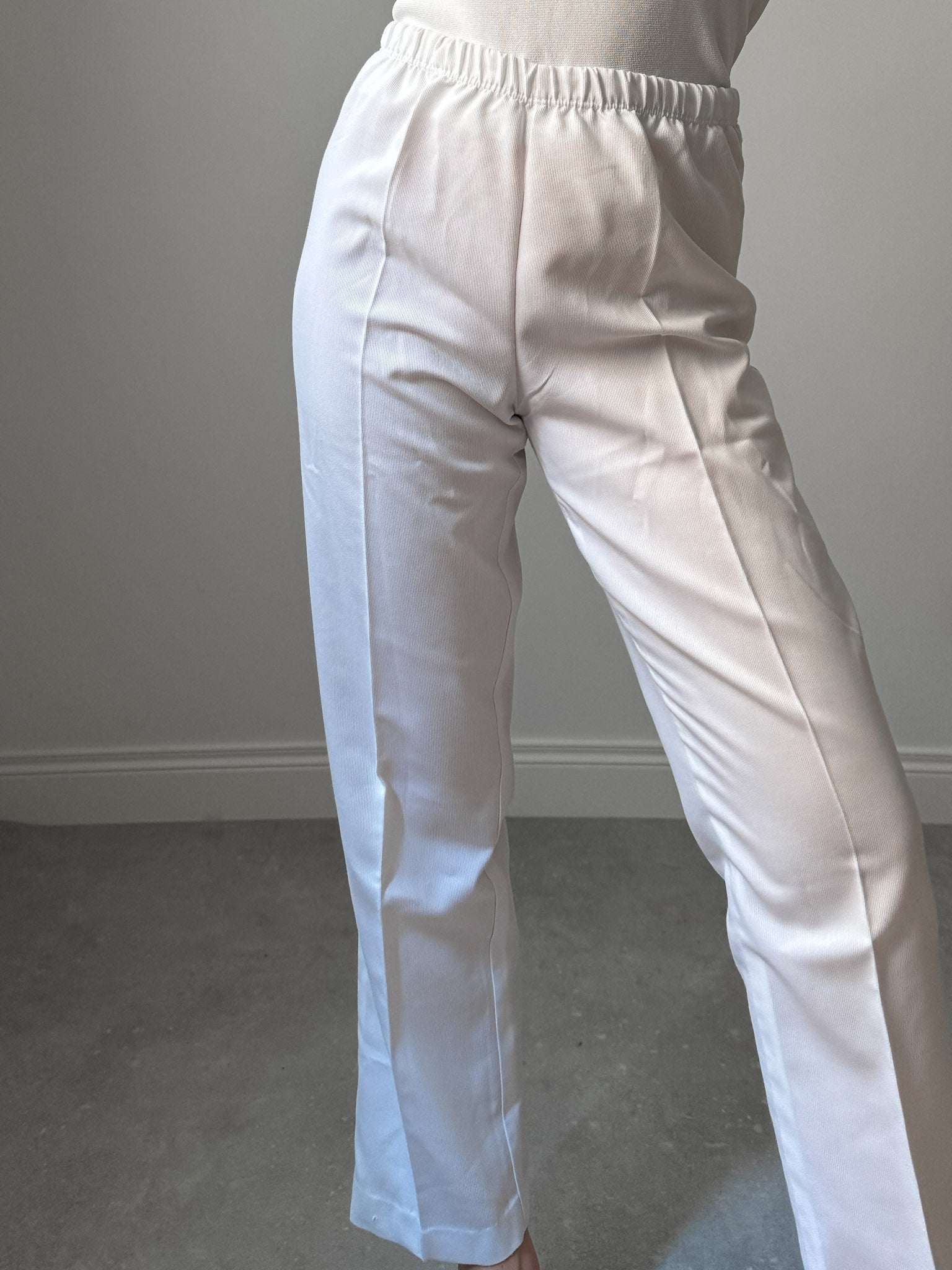 Pure cotton white pants