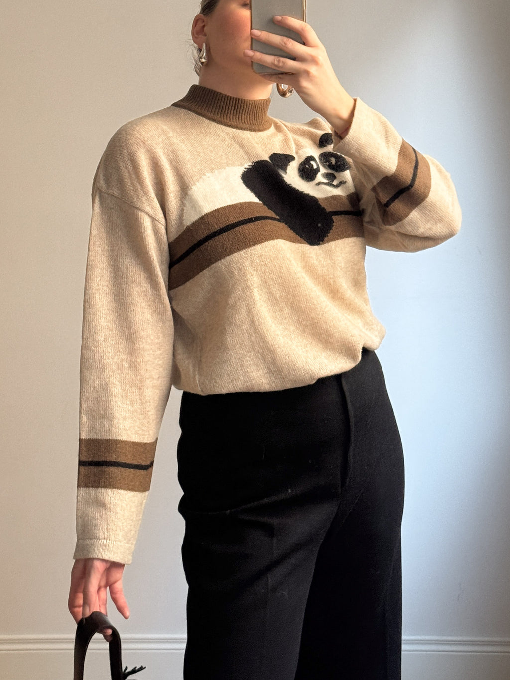 Lambswool and angora pull