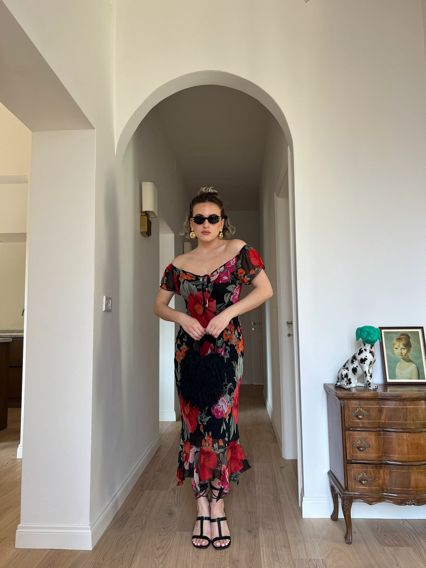 Viscose floral dress