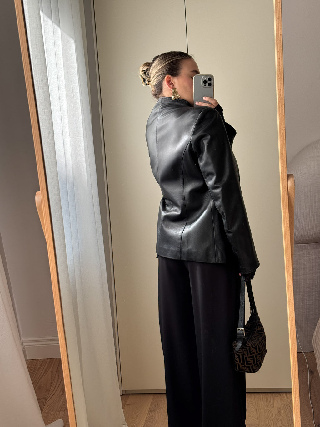 Genuin leather black jacket