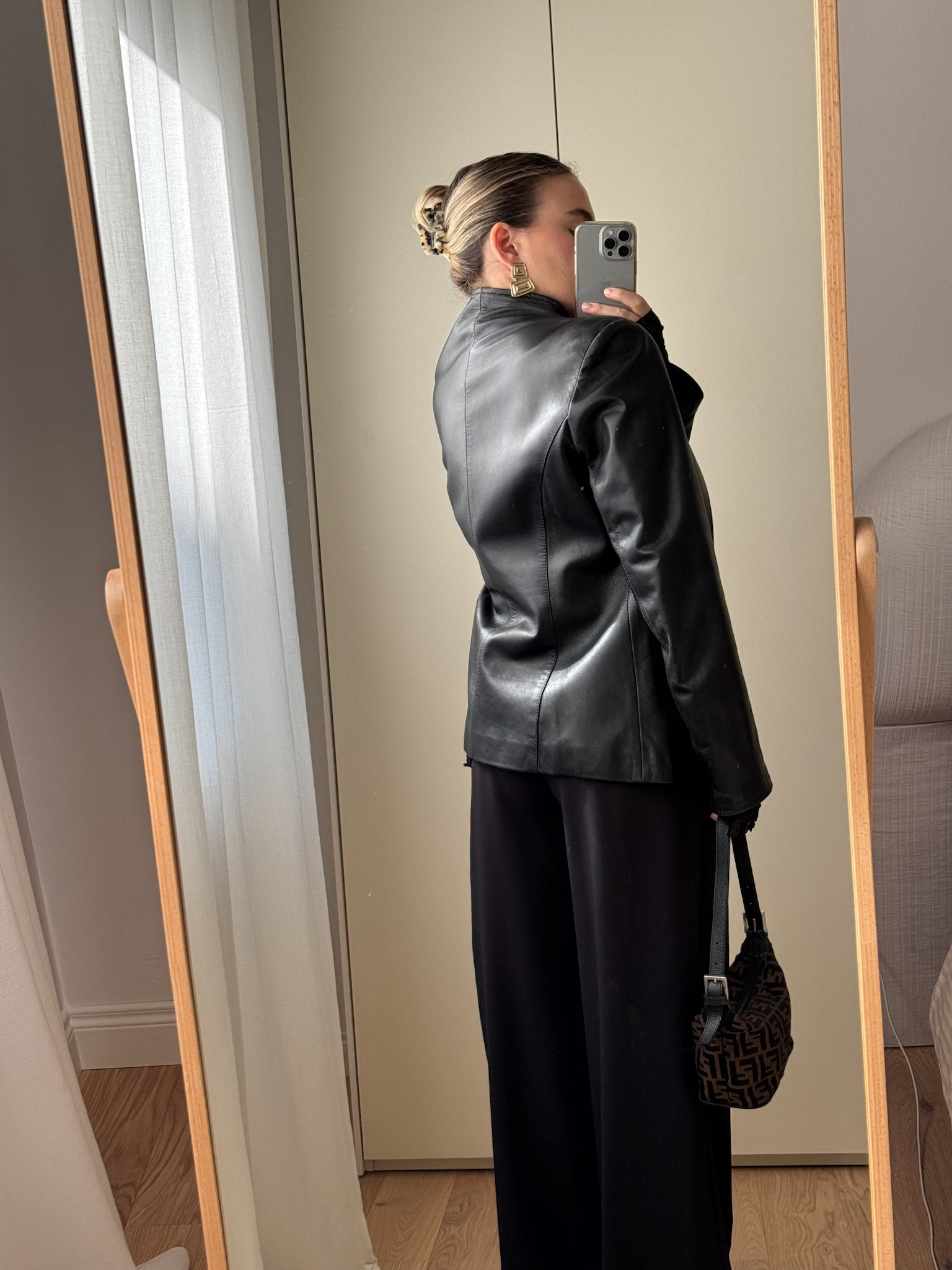 Genuin leather black jacket