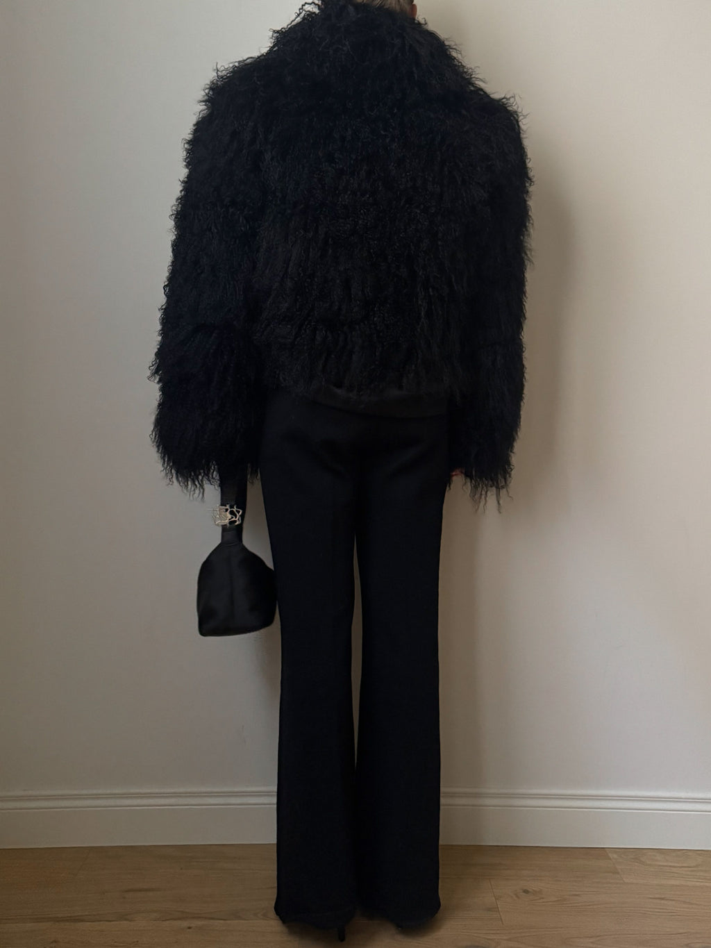 Real mongolian black fur