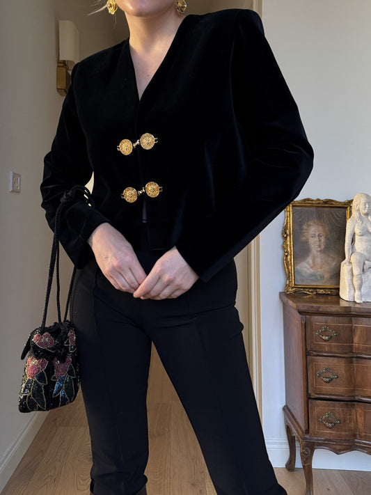 Velvet black jacket