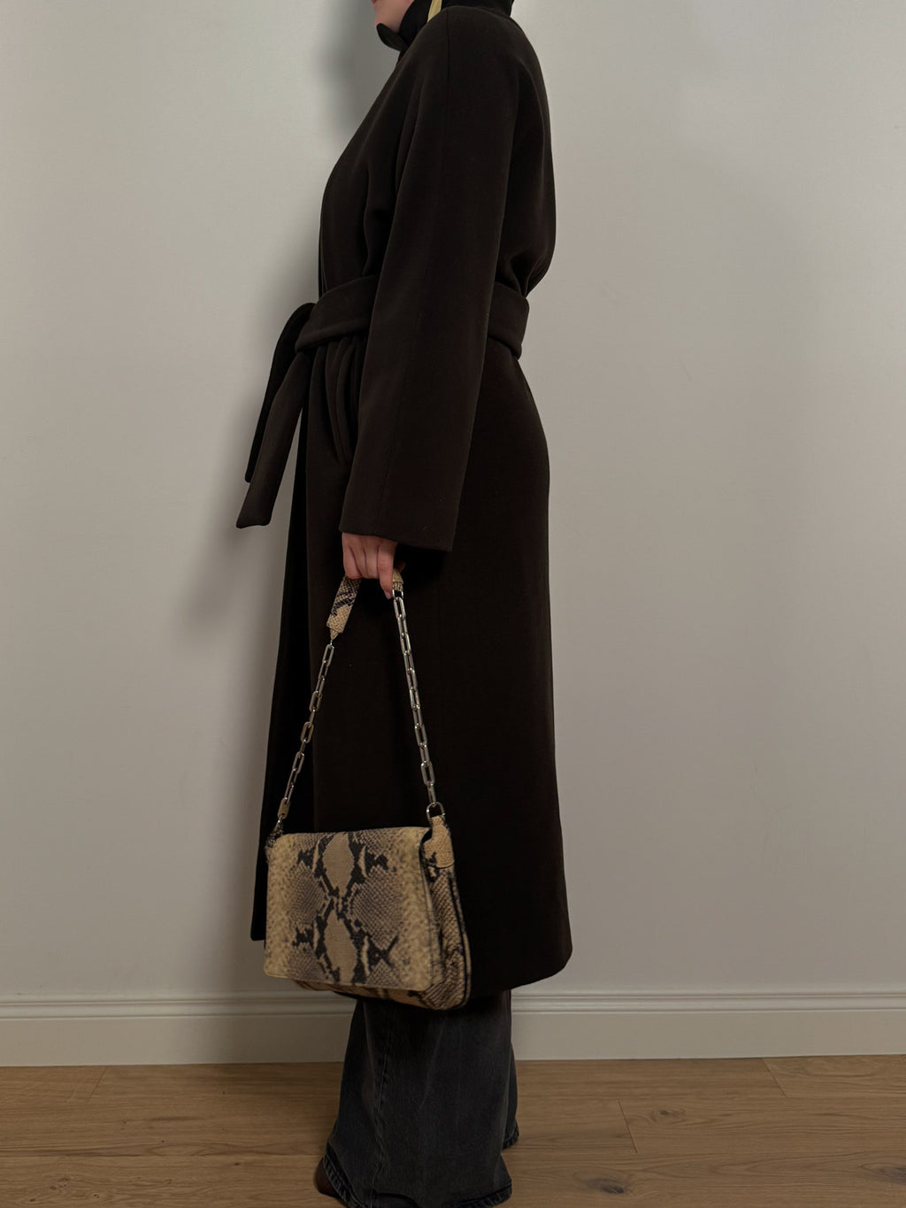 Wool and cashmere fondant coat