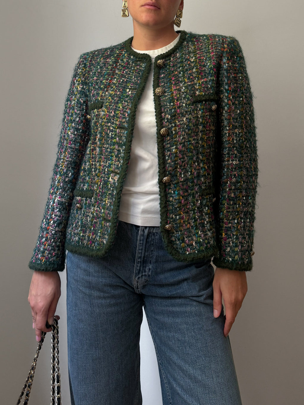 Tweed green jacket
